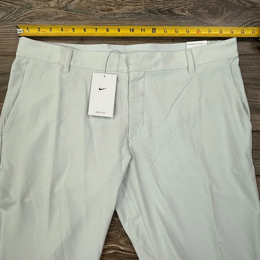 Nike Mens Size 38x34 Golf Pants Light Gray Dri-FIT Slim Fit DA3062-025 New
